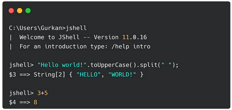 REPL & Java Shell | no more public static void main