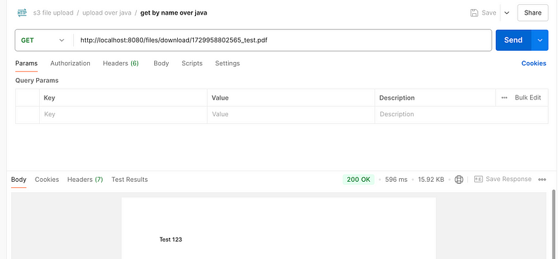 Spring Boot S3 Presigned Url Upload/Download F