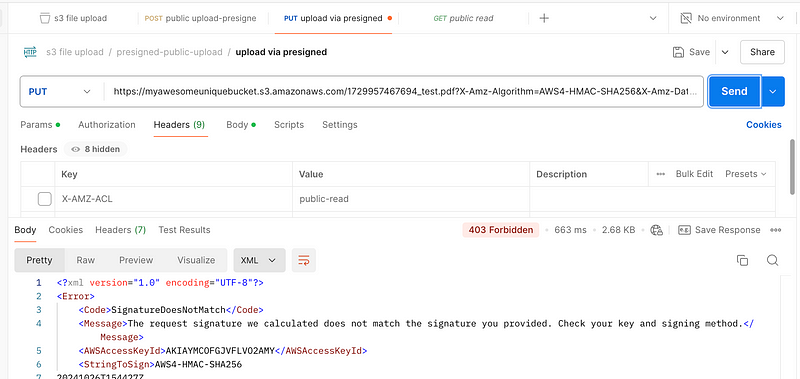 Spring Boot S3 Presigned Url Upload/Download F