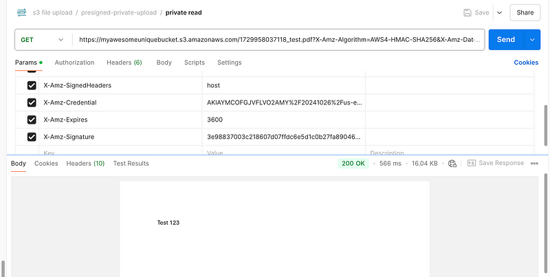 Spring Boot S3 Presigned Url Upload/Download F
